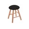Holland Bar Stool Co Oak Vanity Stool, Natural Finish, Canter Red Seat RC18OSNat003 - alternate 1